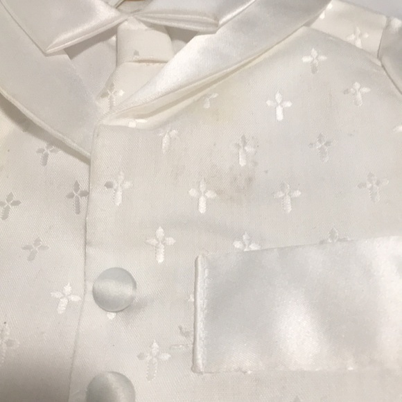 Baby 3piece white pants, shirt and tie - Picture 6 of 6